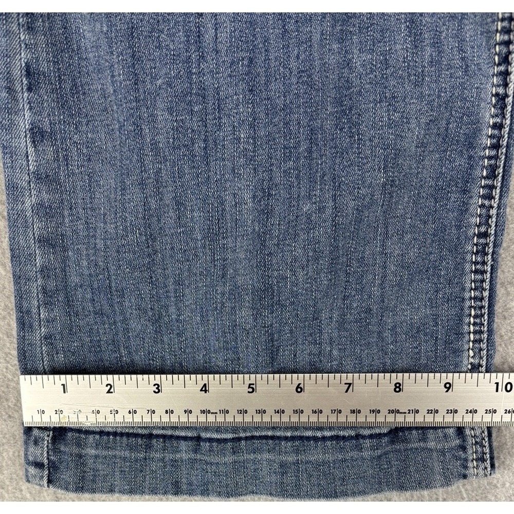 Ariat Trouser Chelsey Wide Leg Jeans Womens 28L Stretch Western Y2K Boho Rodeo - Picture 13 of 13